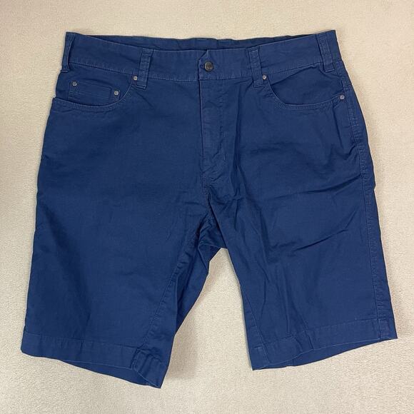 Rab Shorts Mens 36 Blue Performance Stretch Mid Rise Zipper Fly Hiking Outdoor - Picture 1 of 13